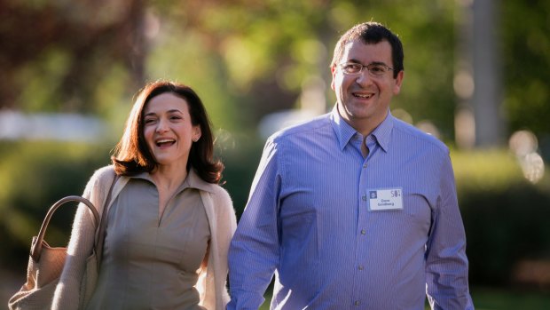 Sheryl Sandberg lost her husband David Goldberg in a treadmill accident in May.