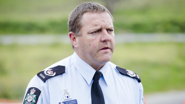 ACT Policing's Traffic Operations station sergeant Rod Anderson.