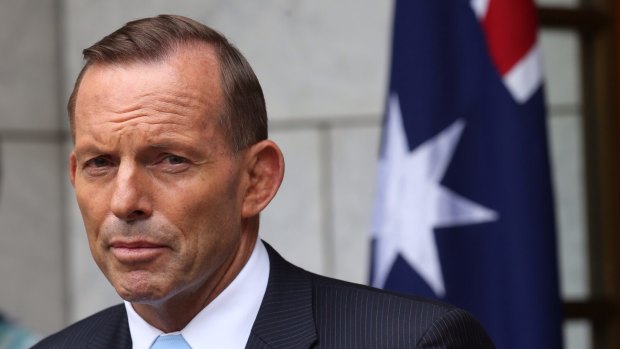 Tony Abbott's highly vocal week has not been 'the most helpful thing he could be doing', says one Liberal MP.