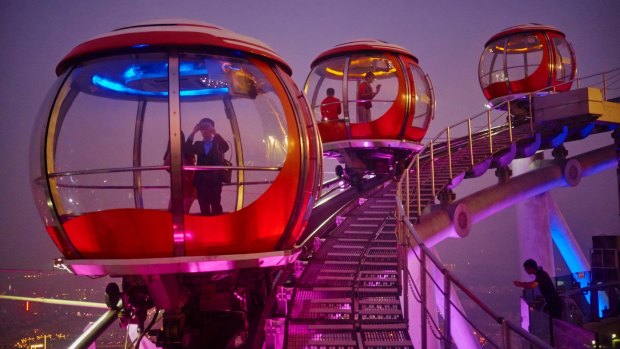 Guangzhou's Canton Tower has "the world's highest Bubble Tram''.