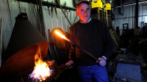 Former blacksmith and now Victorian senator John Madigan in 2010.