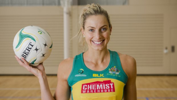 Games chance: Former Diamonds captain Laura Geitz gave birth to her first child in February.