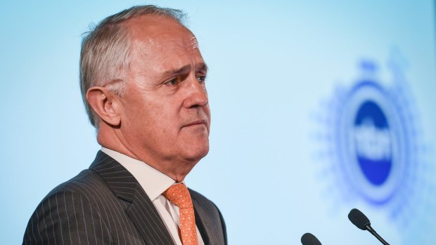 Malcolm Turnbull speaking about the NBN Corporate Plan while serving as the Federal Minister for Communications in 2015.