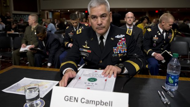 General John Campbell told the US Senate it was "a US decision made within the US chain of command".