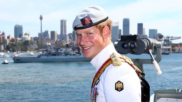Prince Harry came to  Sydney in 2013 on board HMAS Leeuwin.