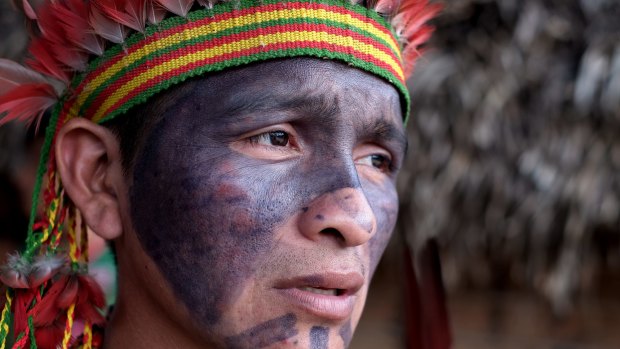 The Chief of Awa Village in the Amazon, Itatxi Awa.