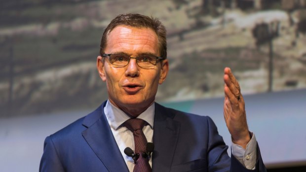 in some ways, what's most notable about BHP boss Andrew Mackenzie's results presentation on Tuesday was what was absent.