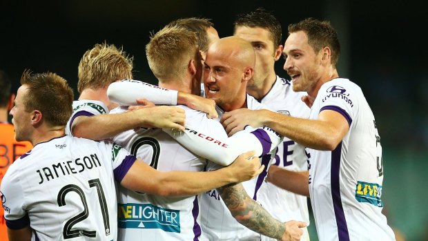 Sydney FC's late capitulation extended Perth Glory's lead at the top of the A-League ladder to four points.