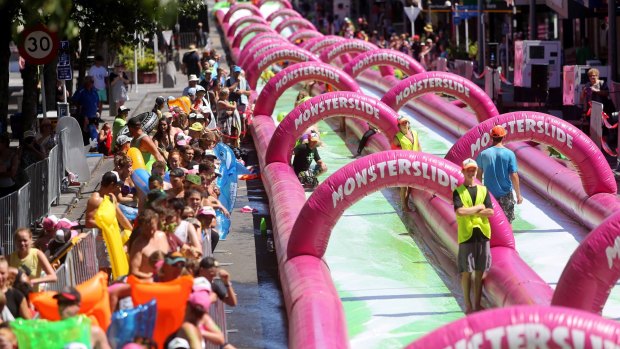 Tickets for a Brisbane Monster Slide event were being sold without council approval.