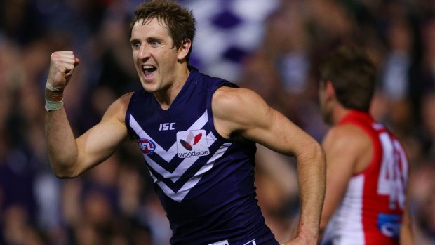 Michael Barlow is reaping the rewards of a strong Freo midfield this season.