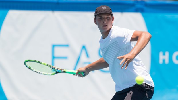 Canberra's Jamieson Nathan loved every second of his first ATP event.