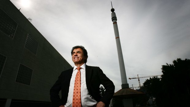 Stefan Ackerie, pictured with his Skyneedle in 2008.