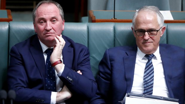 Deputy Prime Minister Barnaby Joyce and Prime Minister Malcolm Turnbull.