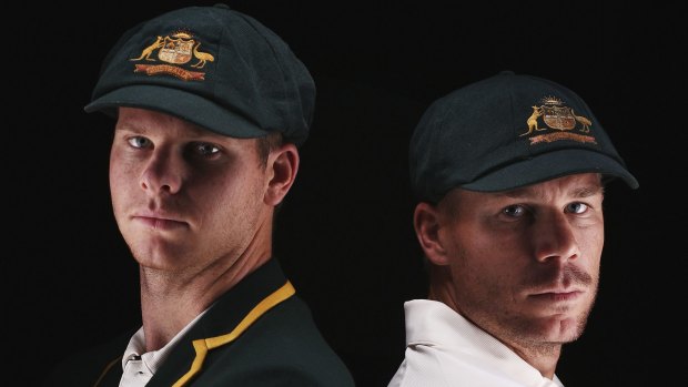 New look: Australian captain Steve Smith and his deputy David Warner.