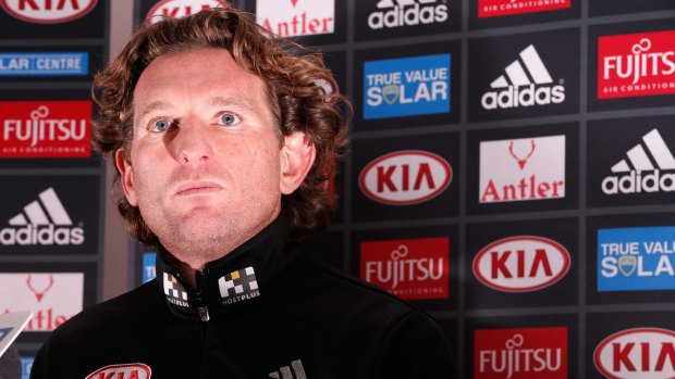 James Hird says he doesn't need public backing from his club.