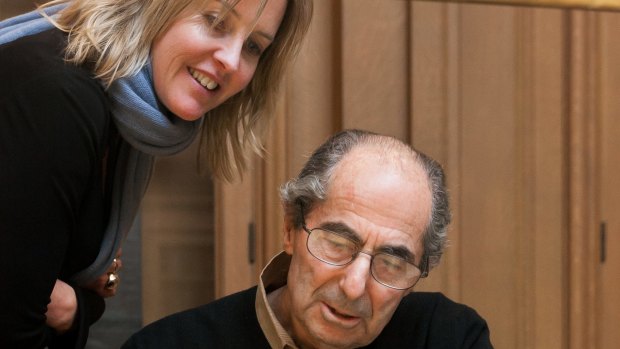 Caro Llewellyn and Philip Roth, New York , 2010.