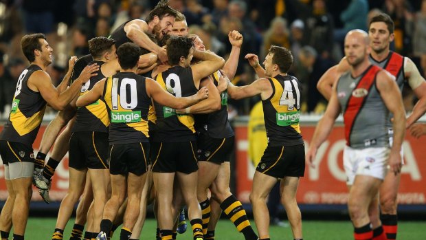 Winners and losers: Richmond and Essendon's draws for 2015 are examples of financial and football benefits.