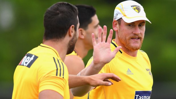 Back on the track: Jarryd Roughead.