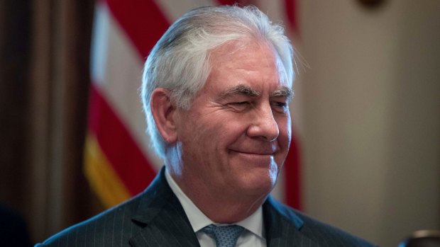 Secretary of State Rex Tillerson is the former CEO of ExxonMobil.