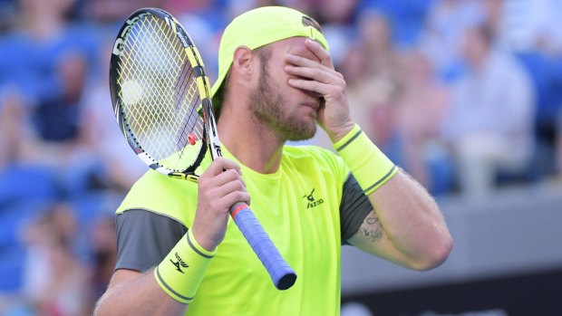 Emotion: Groth broke down in tears after the loss.