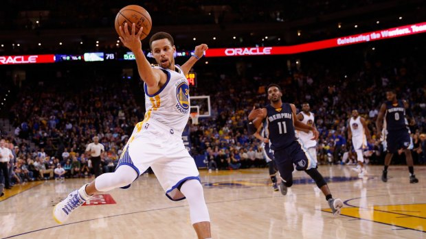Ball on a string: Steph Curry has been on fire for the Golden State Warriors.