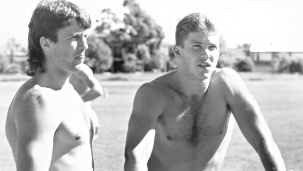 Rivalries in the run: Paul Roos (left) wanted to beat Gary Pert in the post-Christmas time trial. It’s just natural.