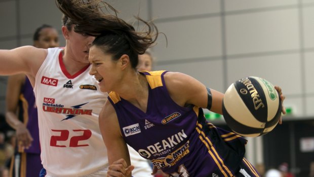 Leading light: Melbourne's Alice Kunek top scored for the Boomers with 21 points against Adelaide Lightning.