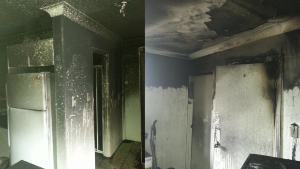 The devastating effects of an electrical fire at a property in Lidcombe, NSW in September 2014, caused by a faulty Samsung washing machine.