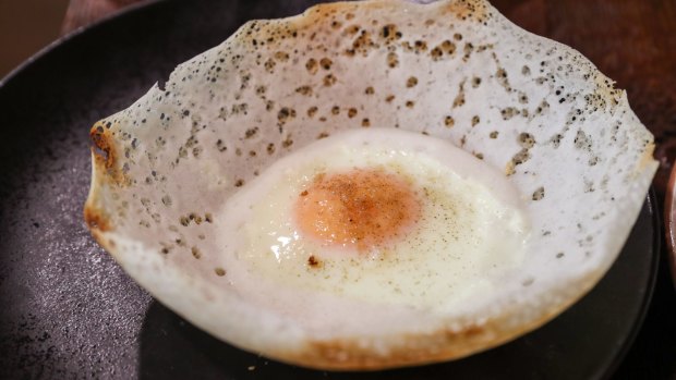 Crisp, yeasty, bowl-shaped egg hoppers.