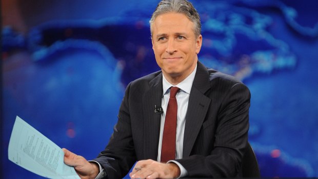 End of an era ... Jon Stewart said goodbye on August 6, after 16 years on <em>The Daily Show.</em>