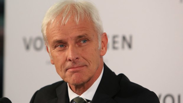 Matthias Mueller, new chief executive officer of Volkswagen.