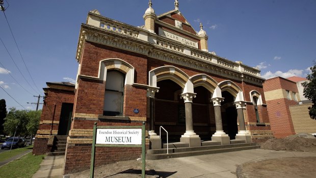 The old Moonee Ponds courthouse is now home to the Essendon Historical Society.