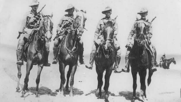 Light Horsemen during World War i.