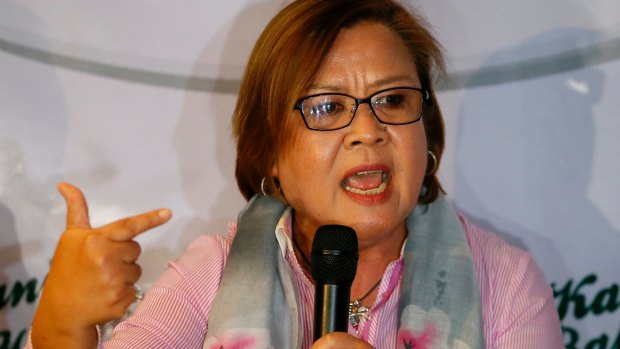 Philippines senator Leila De Lima.