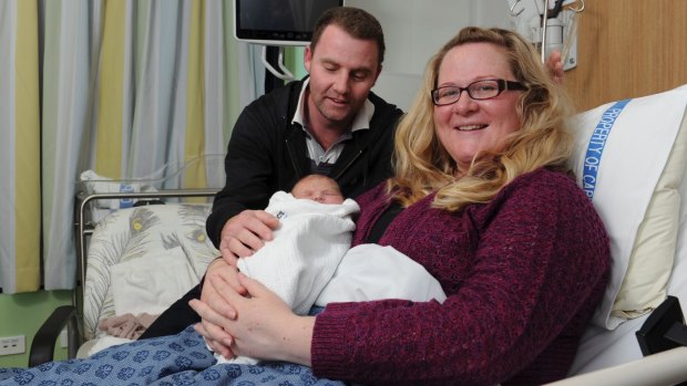 Lucy Grace Cassells - with her mother Amy Hicks and father Nick Cassells - was the 1000th baby born in the CaTCH program. 