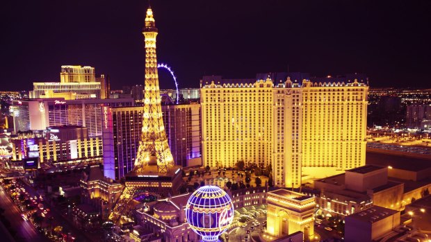 The high-energy glow of Las Vegas.
