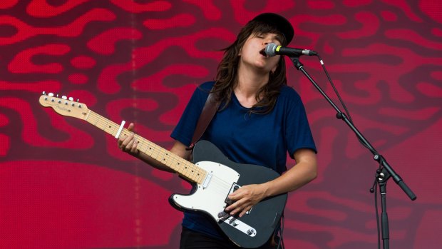 Courtney Barnett performed one of the hottest sets before the cool change arrived.
