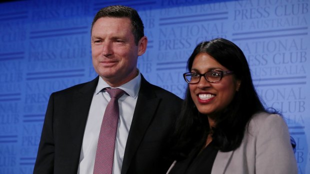 Opponents: Lyle Shelton, managing director of the Australian Christian Lobby and Karina Okotel, vice-president of the federal Liberal Party.