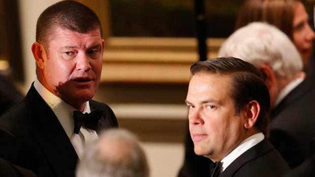 James Packer (left) and Lachlan Murdoch's shareholder guarantor fees have been repaid but their shares are gone.