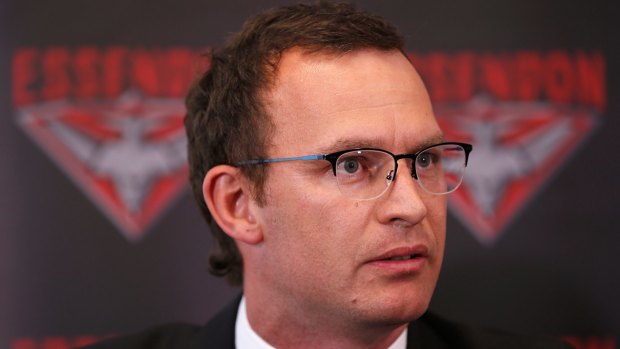 Good signs: Essendon CEO Xavier Campbell anticipates a busy trade and free agency period for all AFL clubs.