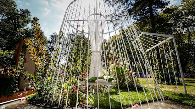 The rope pavilion by Carlo Gabriele of Gardenridge.