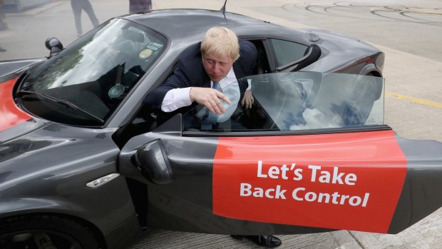 Boris Johnson, One of the most prominent proponents of the "Leave" campaign in Britain.