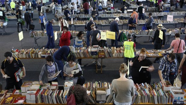 The Lifeline Book Fair is on all weekend at Exhibition Park in Canberra.