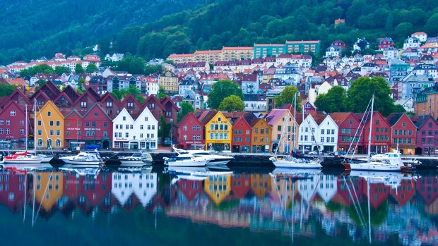 Bergen waterfront, is a UNESCO World Heritage Site.