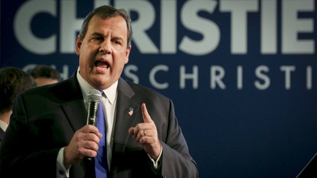Republican US presidential candidate and New Jersey Governor Chris Christie.