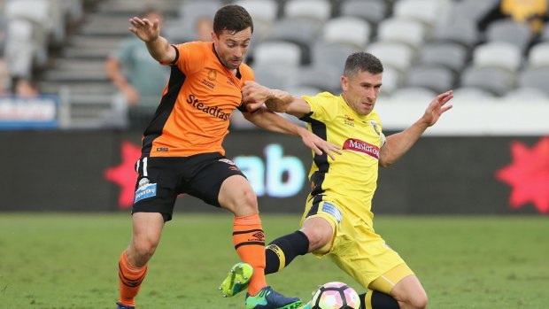 On the right track: Brisbane's Tommy Oar has enjoyed a solid return to the A-League.