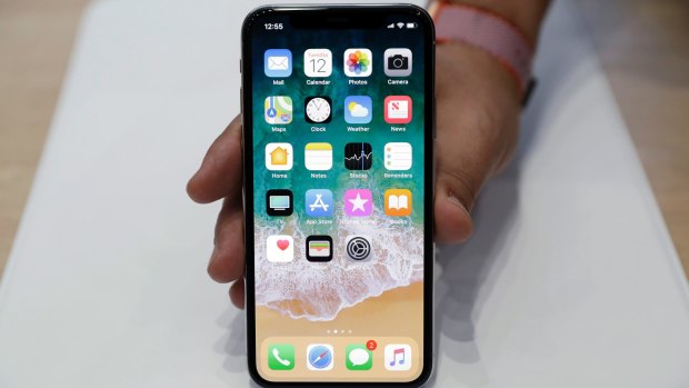 The new iPhone X has no Home button and is almost entirely screen on the front.