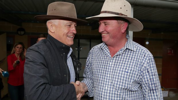 Prime Minister Malcolm Turnbull and Nationals leader Barnaby Joyce.