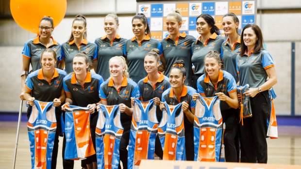 The Canberra Giants netball squad launched their 2018 season on Friday. 