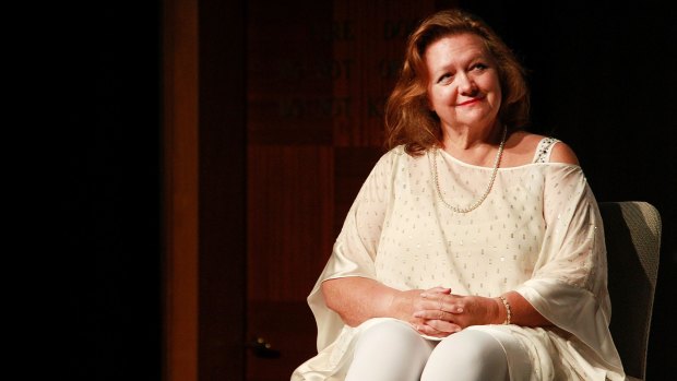 Gina Rinehart contemplates her birthday surprise for Lindsay Fox's upcoming Love Boat adventure in The Med.